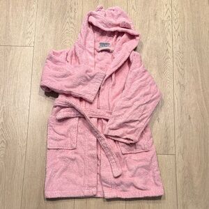 Cozy Pink Hooded Kids Pajama Robe